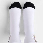 Blume Giraffen Socken (Oben)