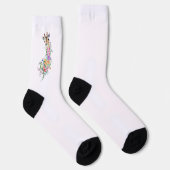 Blume Giraffen Socken (Rechts)