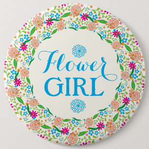 Blume Girl-Colorful Summer Blume Kranz 2 Button