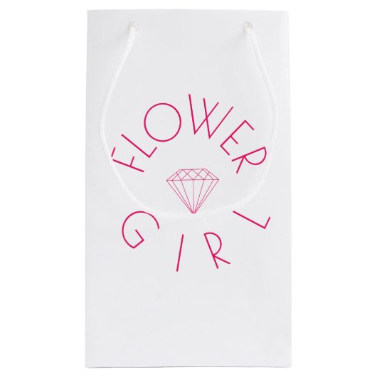 Blume Girl Diamond Pink Kleine Geschenktüte (Rückseite)