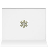 Blume Girl Einladung mit Perlen (Innenansicht Horizontal (Oben))