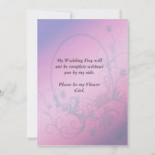 Blume Girl-Imitation mit Sterndiamanten Einladung (Rückseite)