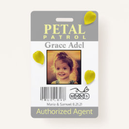 Blume Girl Petal Patrol Abzeichen Ausweis