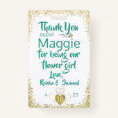 Blume Girl Petal Patrol Abzeichen Ausweis (Rückseite)