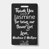 Blume Girl Petal Patrol Abzeichen Ausweis (Back)