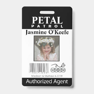 Blume Girl Petal Patrol Abzeichen Ausweis