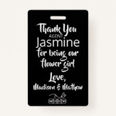 Blume Girl Petal Patrol Abzeichen Ausweis (Rückseite)