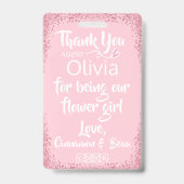 Blume Girl Petal Patrol Abzeichen Ausweis (Rückseite)