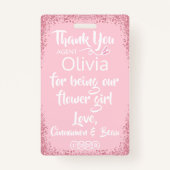 Blume Girl Petal Patrol Abzeichen Ausweis (Rückseite)