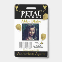 Blume Girl Petal Patrol Abzeichen