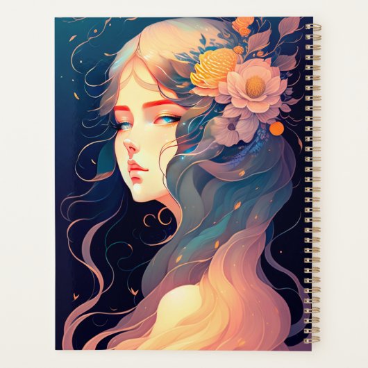 Blume Girl Planner Planer (Rückseite)