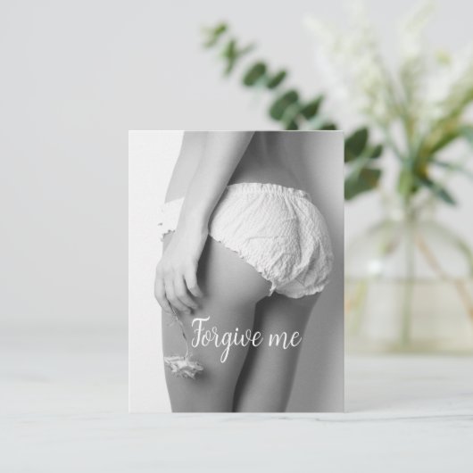 Blume Girl Print Postkarte (Stehend Vorderseite)