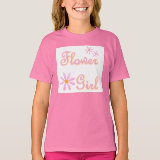Blume Girl T - Shirt (Vorderseite)