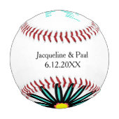 Blume Girl Turquoise Blume Baseball (Rückseite)