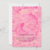 Blume Girl Watercolor Elephant Baby Dusche Einladung (Rückseite)