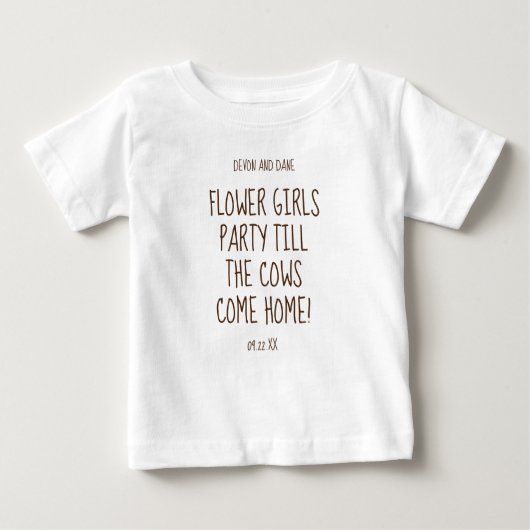 Blume Girls Rustic Wedding Series T - Shirt (Vorderseite)