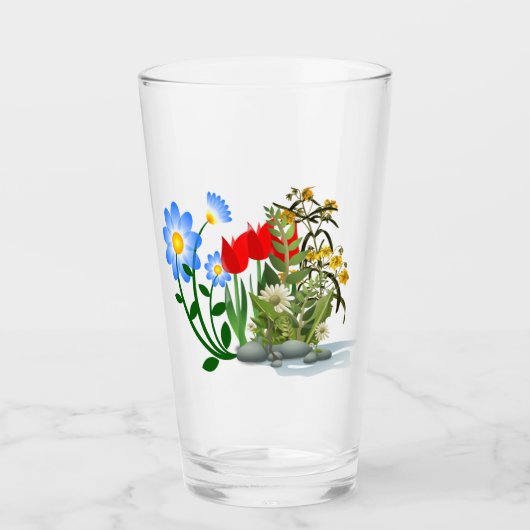 Blume Glas (Vorderseite)