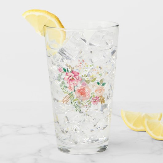 Blume Glas (Vorderseite Ice)