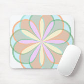 Blume Glasscheibe Symmetrie Mousepad (Mit Mouse)