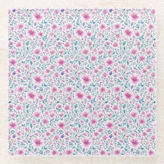 Blume Glasuntersetzer (Vorderseite)