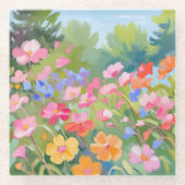 Blume Glasuntersetzer (Vorderseite)