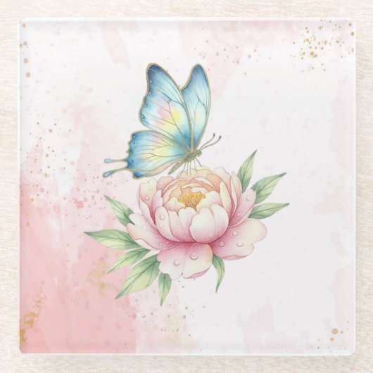 Blume Glasuntersetzer (Vorderseite)
