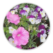 Blume Glasziehermöbel Keramikknauf (Vorderseite)