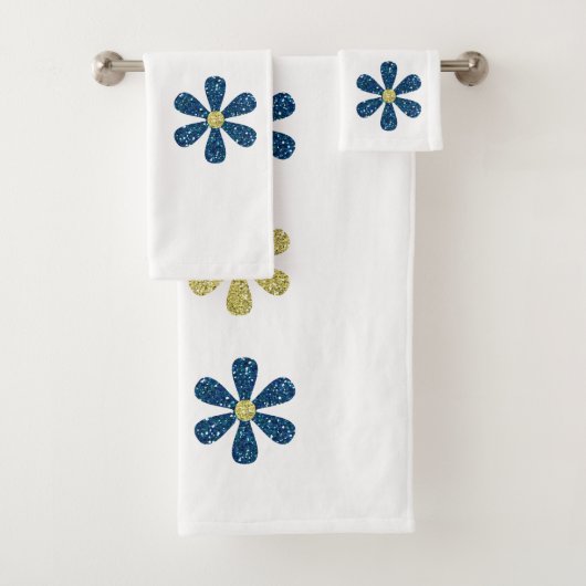 Blume Glitterie farbenfroh Badhandtuch Set (Insitu)