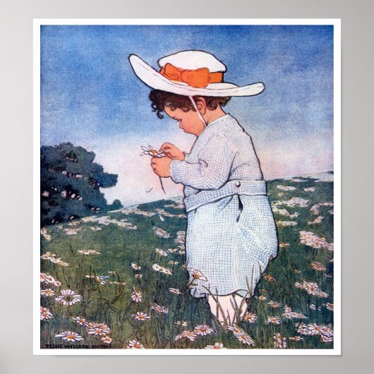 Blume Glücksspiel, Jessie Willcox Smith Poster (Vorne)