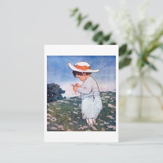 Blume Glücksspiel, Jessie Willcox Smith Postkarte (Stehend Vorderseite)