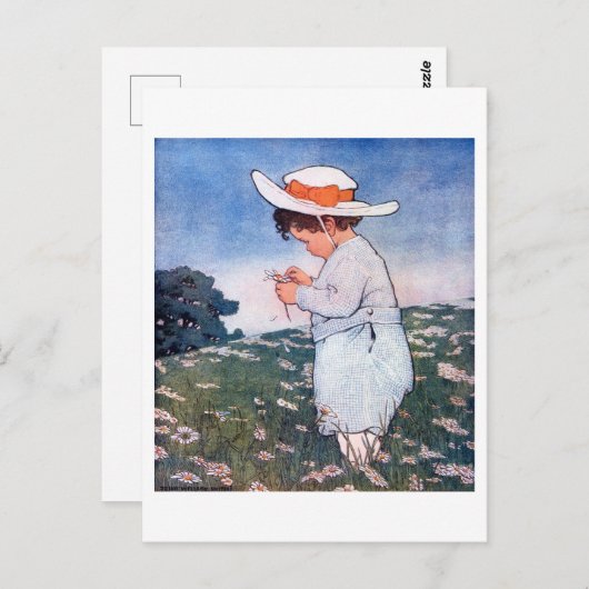 Blume Glücksspiel, Jessie Willcox Smith Postkarte (Vorne/Hinten)