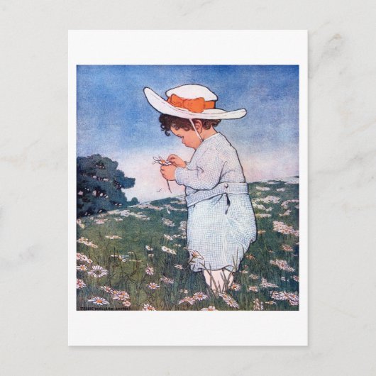 Blume Glücksspiel, Jessie Willcox Smith Postkarte (Vorderseite)