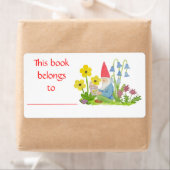 Blume Gnome-Buchlabel (Insitu)