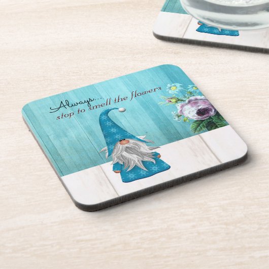 Blume Gnome Getränkeuntersetzer (Linke Seite)