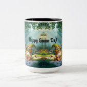 Blume Gnome Keramik Zweifarbige Tasse (Mittel)
