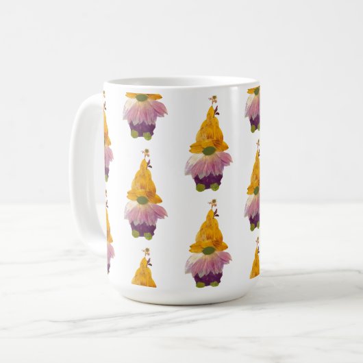 Blume Gnome Tasse (Vorderseite Links)
