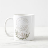 Blume Goblincore Moth Butterfly Monophons Cotta Kaffeetasse (Links)