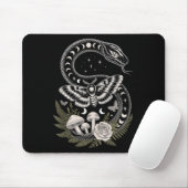 Blume Goblincore Moth Butterfly Monophons Cotta Mousepad (Mit Mouse)