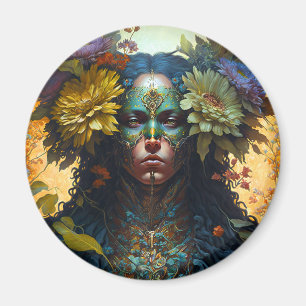 Blume Goddess Fantasy Art Magnet