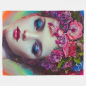 Blume Goddess Fleecedecke (Vorderseite (Horizontal))