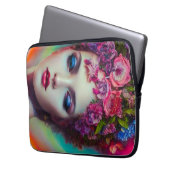 Blume Goddess Laptopschutzhülle (Vorderseite Links)