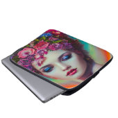 Blume Goddess Laptopschutzhülle (Vorne Knopf)