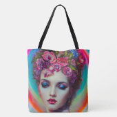 Blume Goddess Tasche (Rückseite)