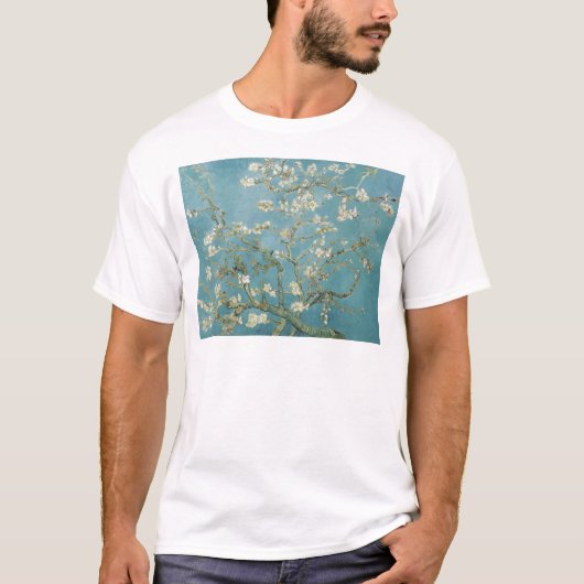 Blume Gogh Branches Almond Blüten Natur T-Shirt (Vorderseite)