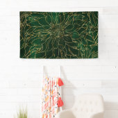 Blume Gold und Green Dahlia Banner (Insitu)