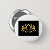 Blume Golden Golden Lotus Button (Vorne & Hinten)