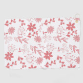 Blume Golfhandtuch (Horizontal)