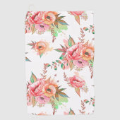Blume Golfhandtuch (Vorderseite)