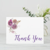 Blume Grace Dankeskarte (Stehend Vorderseite)