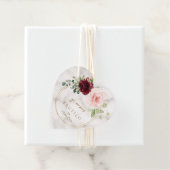 Blume Gracias Bautizo Geschenkanhänger (Beispiel)